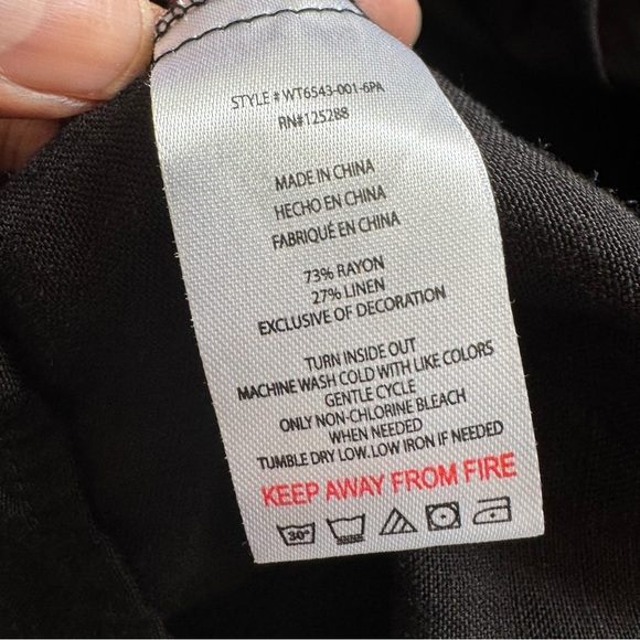 Jason Wu Black Linen Cut Out wooden Bead Strap  Midi Dress size Small - Picture 11 of 11